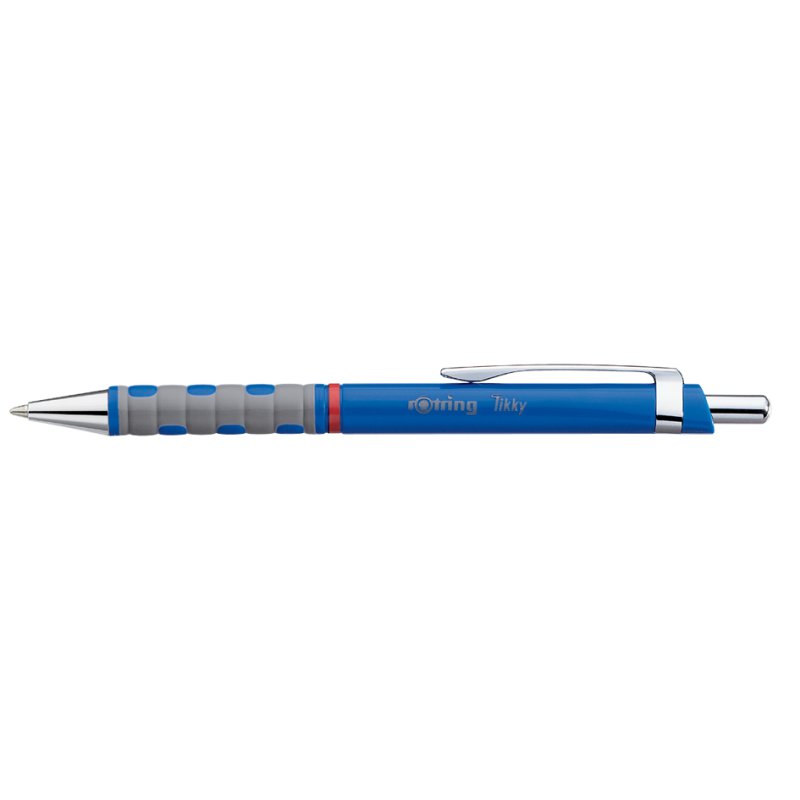 Rotring stylo bille rétractable Tikky, bleu, largeur de trait M